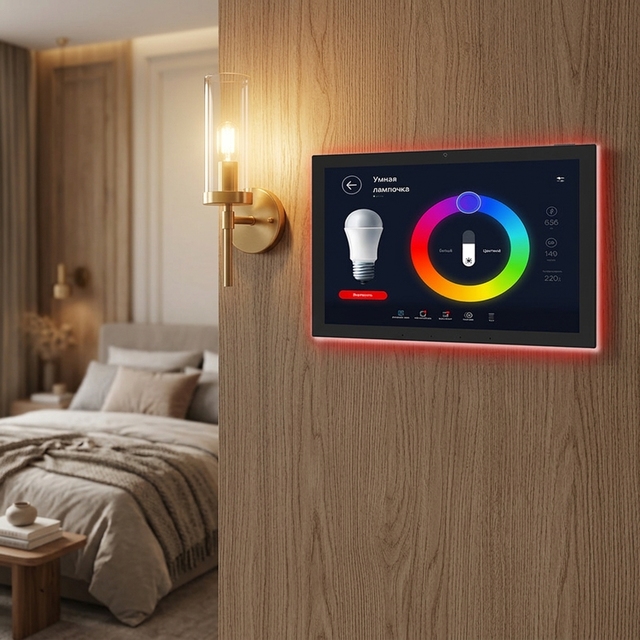 10.1 Inch Wall-Mounted Smart Home Control Panel with POE Android IOS-Android Tablet WiFi Touch Screen IPS Display App Control
