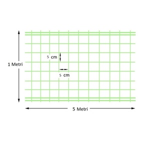 <b>Plastic</b> Balcony Protective Netting 1x5m Square <b>Mesh</b> Protective Fence for Railings or Gates - Product Image 2