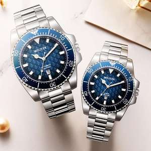 Relojes de Pulsera Personalizados al por Mayor para Parejas, Relojes Mecánicos de San Valentín, Reloj de Acero Inoxidable para Parejas, Reloj de Cuarzo para Mujer - Product Image 1