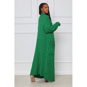 Hoge Kwaliteit Casual Vesten Lange Mouw Vrouwen Open Gebreide Trui Herfst Winter Dames Kleding Modieuze Truien - Product Image 4