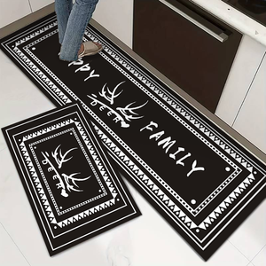 Недорогие, популярные, современные кухонные коврики для пола, мягкие, моющиеся, нескользящие, впитывающие, из полиэстера, безопасные для домашних животных, двусторонние - Product Image 2