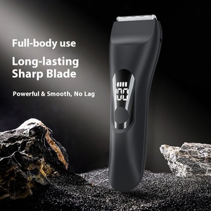 Nouvelle <span class=keywords><strong>Tondeuse</strong></span> Électrique d'Usine pour Hommes Rasoir à Lame en Céramique Poils des Jambes et du <span class=keywords><strong>Corps</strong></span> Écran Numérique LCD USB IPX7 Rasoir Électrique - Product Image 5