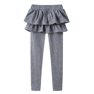 Leggings per Bambine con Gonna Integrata <span class=keywords><strong>in</strong></span> Misto Cotone, Colori Vivaci, Vendita Calda Primavera-Autunno 2020 - Product Image 5