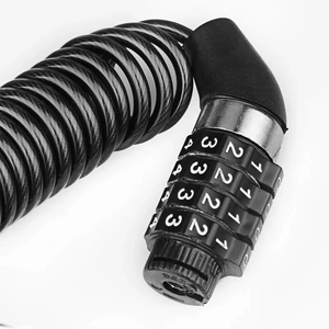 Casco de alambre de acero para motocicleta, bloqueo de casco antirrobo, <span class=keywords><strong>cable</strong></span> telescópico, cabeza de <span class=keywords><strong>Cable</strong></span> de vaca, bloqueo de contraseña - Product Image 2