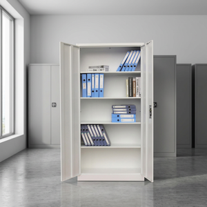 Hot Sale 2 Door Modern Office Metal Storage <b>File</b> Cabinet 4 Rack <b>File</b> Cabinet Home Warehouse Workshop Durable Steel - Product Image 2