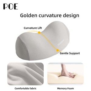 Almohada Cervical <span class=keywords><strong>de</strong></span> Espuma Viscoelástica 100% Seda <span class=keywords><strong>de</strong></span> Leche, Ergonómica, Antiestática, Antiácaros, Lavable, Acolchada, Soporte Corporal <span class=keywords><strong>para</strong></span> una Postura Saludable - Product Image 4