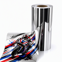 Rouleau de vinyle autocollant pour moto, couleur chrome argenté, imprimable, éco-solvant, anti-âge, imperméable, vinyle adhésif haute adhérence