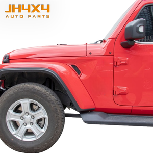 Accessoires 4x4 : Garniture de protection de passage de roue rouge, noir et argent pour Jeep Wrangler JL Gladiator JT 2018+ - Product Image 4