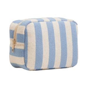 Personalized Embroidered Striped Terry Cosmetic <strong>Bag</strong> Bachelorette Party Customized Toiletry <strong>Bags</strong> Logo Stripe Cosmetic Pouch <strong>Bag</strong> - Product Image 1