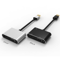 4k USB 3.0 转 VGA 高清电视适配器转换器支持 HDTV VGA 同步输出，兼容 Windows 7/8/10
