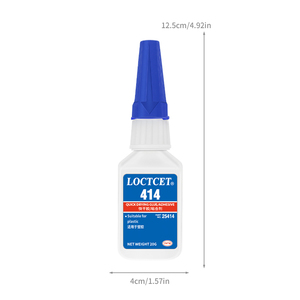 Cianoacrilato acrílico adhesivo instantáneo ultraclaro de baja viscosidad Original 414 para madera, vidrio, Metal, cuero, plástico para el hogar - Product Image 6