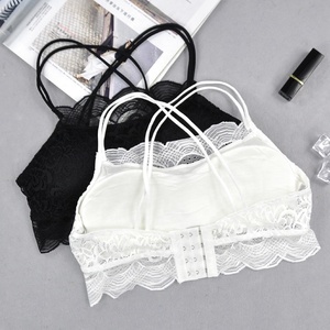 Liền mạch Sexy Ren Chéo Dây Đeo đẩy lên brassiere phụ nữ thoải mái vẻ đẹp trở lại áo ngực liền mạch - Product Image 2