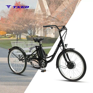 Triciclo Eléctrico de Carga TXED de 26 Pulgadas, Motor de 250W, Carrocería Abierta, 3 Ruedas, Familiar, para Entrega de Alimentos, 30-50km/h, Autonomía de 30-50km - Product Image 1