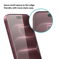 Lot de 3 protections d'écran en verre trempé HD transparent 2.5D 0.33mm pour iPhone 18 17 Pro Max 16 Pro 15 Plus Dureté 9H
