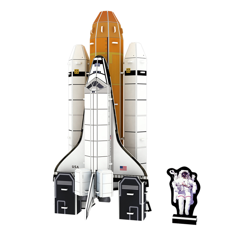 スペースシャトル ディスカバリー DIY 3D パズル、宇宙飛行士と