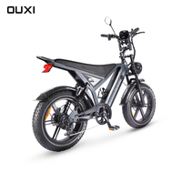Bicicleta Eléctrica OUXI GT20 con Llantas Gruesas, Precio de Fábrica, 7 Velocidades, Bicicleta Eléctrica Económica, Fatbike