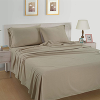 Parures de draps et taies d'oreiller en coton de qualité hôtelière, personnalisables, lavables en machine, couleur unie, pour chambre d'hôtes - Vente en gros