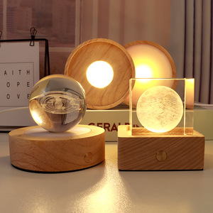 Base <span class=keywords><strong>de</strong></span> lumière LED en bois USB pour panneaux acryliques, support <span class=keywords><strong>de</strong></span> lampe <span class=keywords><strong>de</strong></span> <span class=keywords><strong>nuit</strong></span> RVB ambiante, support <span class=keywords><strong>de</strong></span> lumière d'affichage artisanal rond et carré - Product Image 4