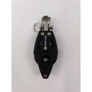 Poulie à bille pour voilier, diamètre de roue 29 mm, roue simple/ pivotante/ avec boucle, diamètre de câble 8 mm, pièces et accessoires BB-0202F - Product Image 4