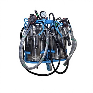 Máquina de Ordeño Eléctrica Portátil con Bomba y Motor para Vacas y Cabras |   Carro de Acero Inoxidable de un Solo Compartimiento 220V para Equipos Lácteos - Product Image 3
