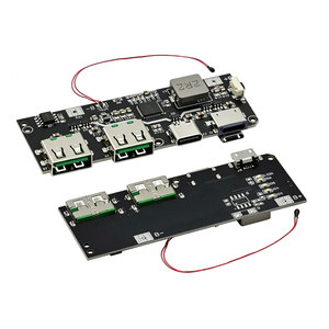 1 unidad Módulo de carga para batería externa móvil con LED, USB dual (QC4.0 QC3.0), 5V 4.5A 22.5W, Micro/Tipo-C, para baterías 18650 y protección contra temperatura - Product Image 1