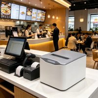 Printer Thermal Struk Cepat DiligenCe Wifi 80mm Android POS Pemotong Otomatis Antarmuka USB/Ethernet/BT Stok Restoran