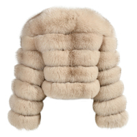 Manteau en fourrure de renard véritable Jxwatcher pour femme, col rond, épais et chaud, couleur personnalisée, fourrure de renard véritable duveteuse, vente en gros pour l'hiver