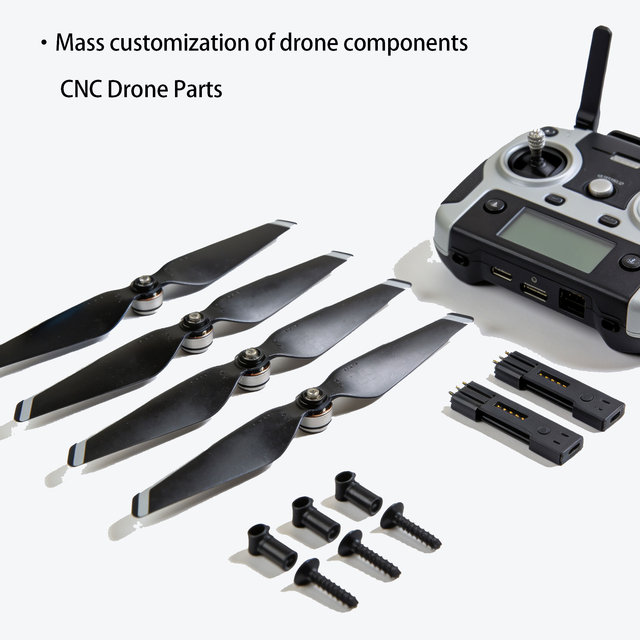 OEM Customized Drone Parts Factory Supply CNC Machining Drone Accessories Aluminium Alloy CNC Milling Turning Drone Parts
