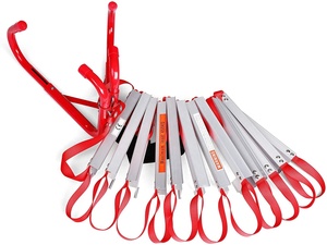 Échelle de corde d'évasion Échelle de bâton pliante en aluminium <span class=keywords><strong>Camion</strong></span> Corde de sécurité Échelles d'incendie DX-7500 rétractable Évasion d'urgence de 3 étages - Product Image 2