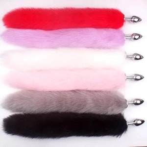 Juguete Anal Erótico de Cola de Zorro con Plumas Metálicas, Juguetes Sexuales para <span class=keywords><strong>Mujeres</strong></span> y Hombres, Tapón Anal Sexy, Accesorios para Adultos - Product Image 6
