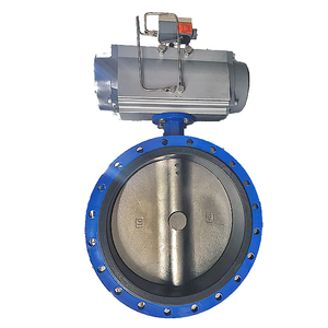 Vanne <span class=keywords><strong>index</strong></span> 10 pouces PN16 bride Simple Double bride Actionnée Pneumatique Poudre Vannes Papillon - Product Image 5