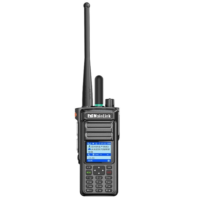 Dual Walkie Talkie 4G UHF VHF Dual Band Cellular Radio Hybrid System 10W High Power 6800mAh Construction Site Communication