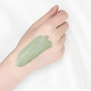 Mascarilla verde Natural para el cuidado de la piel, máscara curativa blanqueadora, mascarilla de Arcilla rosa, polvo de caolín