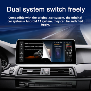 Reproductor de DVD para Auto con Pantalla Multimedia de 12.3 Pulgadas, Snapdragon 685, Sistema Operativo Android, DSP, Carplay, para BMW Serie 5 F10 F11 09-17, Navegación <span class=keywords><strong>GPS</strong></span> - Product Image 5