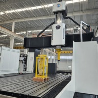 Centre d'usinage CNC à double colonne DVF6052 avec tête de fraisage à 5 axes