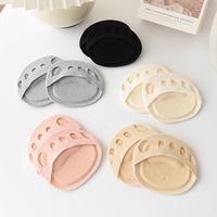 Chaussettes invisibles en coton pour femmes, design spécial d'usine, à cinq orteils ouverts, anti-transpiration et soulagement de la douleur, vente en gros