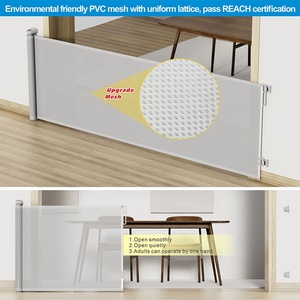 Puerta de Seguridad Retráctil Probebi <span class=keywords><strong>para</strong></span> <span class=keywords><strong>Escaleras</strong></span> y <span class=keywords><strong>Puertas</strong></span>, Fácil de Instalar, de Malla Metálica, <span class=keywords><strong>para</strong></span> Exteriores - Product Image 2