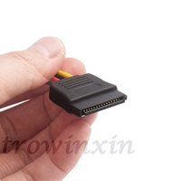 4Pin IDE Molex ke Sata 15pin Seri 2 Sata kabel daya Sata ganda ke 4pin kabel pemisah daya