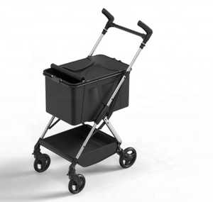 Luxe 4 roues aluminium Aviation multifonctionnel pliant grand chariot de voyage en plein air chariot chine transporteurs pour animaux de compagnie voyage - Product Image 4
