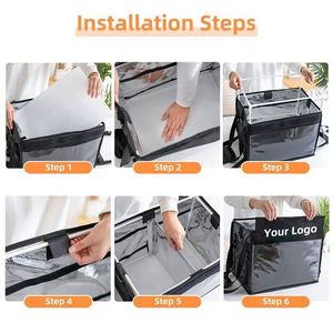 กระเป๋าส่งอาหารแบบพกพา ทนทาน กันน้ำ กระเป๋าเก็บความร้อนแบบกำหนดเอง กระเป๋าเป้ส่งอาหาร กระเป๋าเก็บอุณหภูมิสำหรับส่งอาหาร - Product Image 5