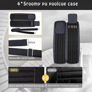 Étui souple de transport pour queues de billard et de snooker, en tissu Oxford imperméable, avec bandoulière réglable, certifié BSCI - Product Image 5