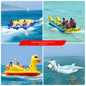 <span class=keywords><strong>Bateau</strong></span> banane gonflable en PVC HT-05, poisson volant de mer, kayak tractable, grand canard jaune, <span class=keywords><strong>licorne</strong></span>, sports extrêmes de plein air, accessoires de divertissement - Product Image 4