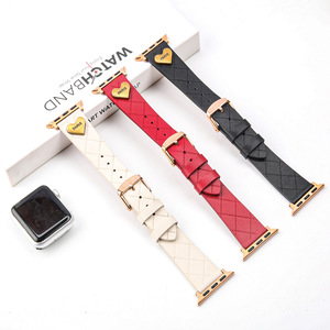 Correa <span class=keywords><strong>de</strong></span> Reloj <span class=keywords><strong>de</strong></span> Cuero con Patrón <span class=keywords><strong>de</strong></span> Corazón a la Moda, Compatible con <span class=keywords><strong>Apple</strong></span> <span class=keywords><strong>Watch</strong></span> Series 10 9 8 7 <span class=keywords><strong>6</strong></span> SE, para Mujer - Product Image 6