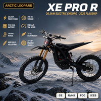 Moto tout-terrain électrique Arctic Leopard XE PRO R L3e 26,5 kW, 74 V 60 Ah, autonomie 160 km, vitesse 112 km/h, 700 Nm, pneus 21/18 pouces, pour adulte