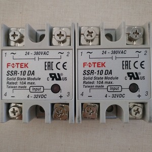 FOTEK SSR-10DA โซลิดสเตตรีเลย์ 10A 24-380VAC 4-32VDC อินพุต ผลิตในไต้หวัน - Product Image 1