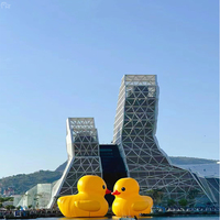 Modèle de canard jaune gonflable géant Festival publicitaire Célébration Piscine Fête Canard jaune gonflable