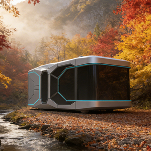 Capsule mobile écologique respirante avec structure en acier moderne et panneaux sandwich, système intelligent <span class=keywords><strong>Alice</strong></span> pour écoles, ateliers, centres commerciaux - Faible impact - Product Image 6