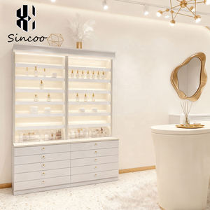 Custom Modern Wood <b>Wall</b> Stand Solon Furniture Nail Polish <b>Cabinets</b> Rack Spa Polish <b>Wall</b> <b>Mounted</b> <b>Display</b> <b>Cabinet</b> Rack - Product Image 4