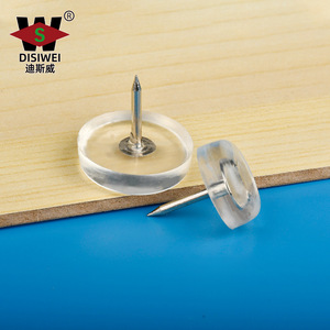 Pieds de meubles ronds transparents Yuan Siwei pour table, chaise, armoire, pieds épaissis, coussinets en plastique silencieux - Product Image 1