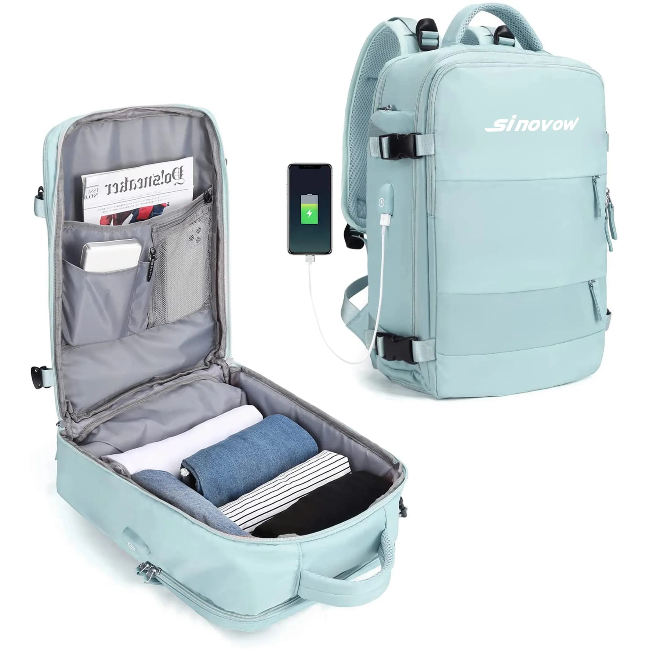 Large Travel Backpack Carry On Backpack Hiking Backpack Waterproof Outdoor Sporting Rucksack